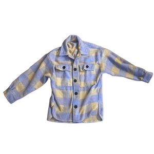 NWOT “shacket” fuzzy flannel style jacket